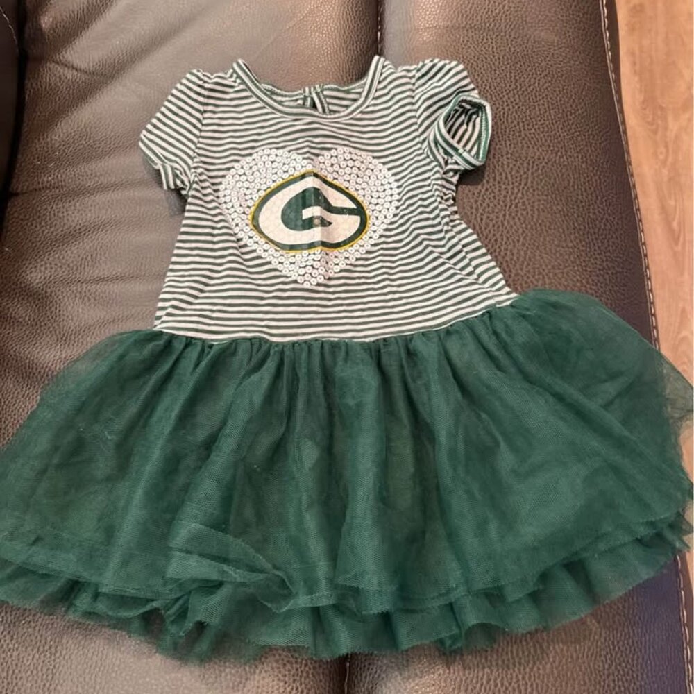 Girls Toddler Green Bay Packers Celebration Tutu Dress